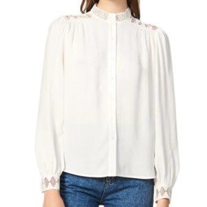 Sandro Galoni Lace-Trim Shirt (BRAND NEW WITH TAG)